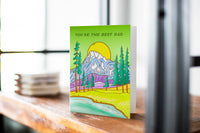 Rainier Best Dad Father's Day Greeting Card