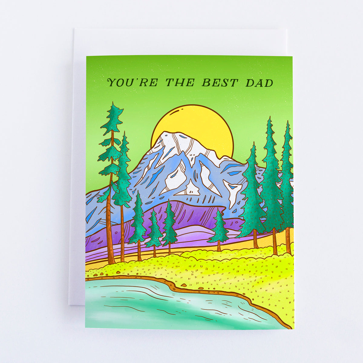 Rainier Best Dad Father's Day Greeting Card