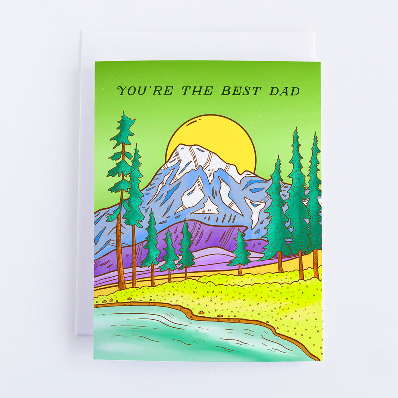 Rainier Best Dad Father's Day Greeting Card