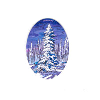 Snow Covered Pine Sticker