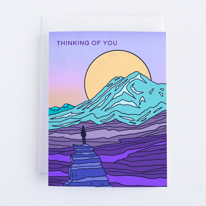 Summit Hiker Thinking of You Greeting Card