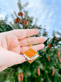 S'more Enamel Keychain