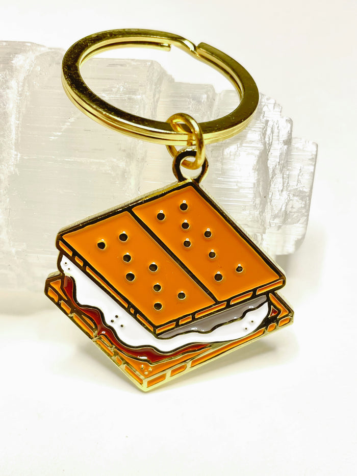 S'more Enamel Keychain