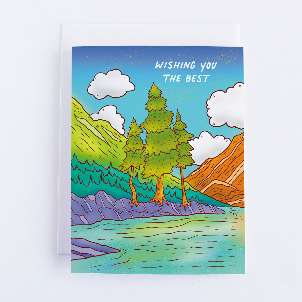 Three Trees Wishing You The Best Greeting Card