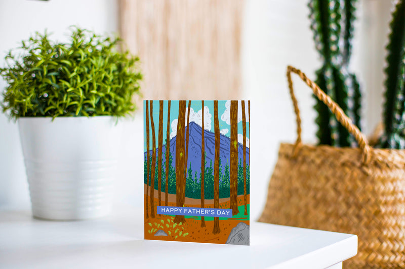 Through The Trees - Father's Day Greeting Card