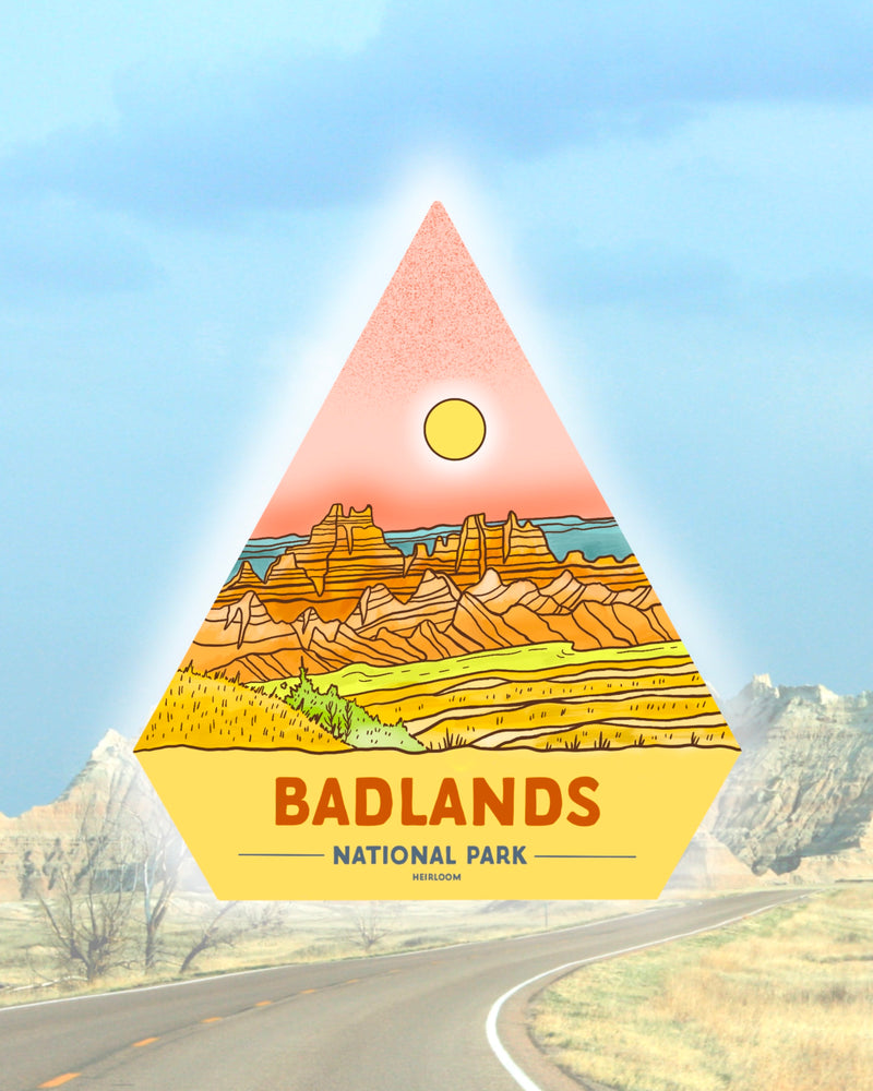 Badlands National Park Vinyl Sticker