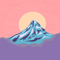 Pink Mount Hood Art Print