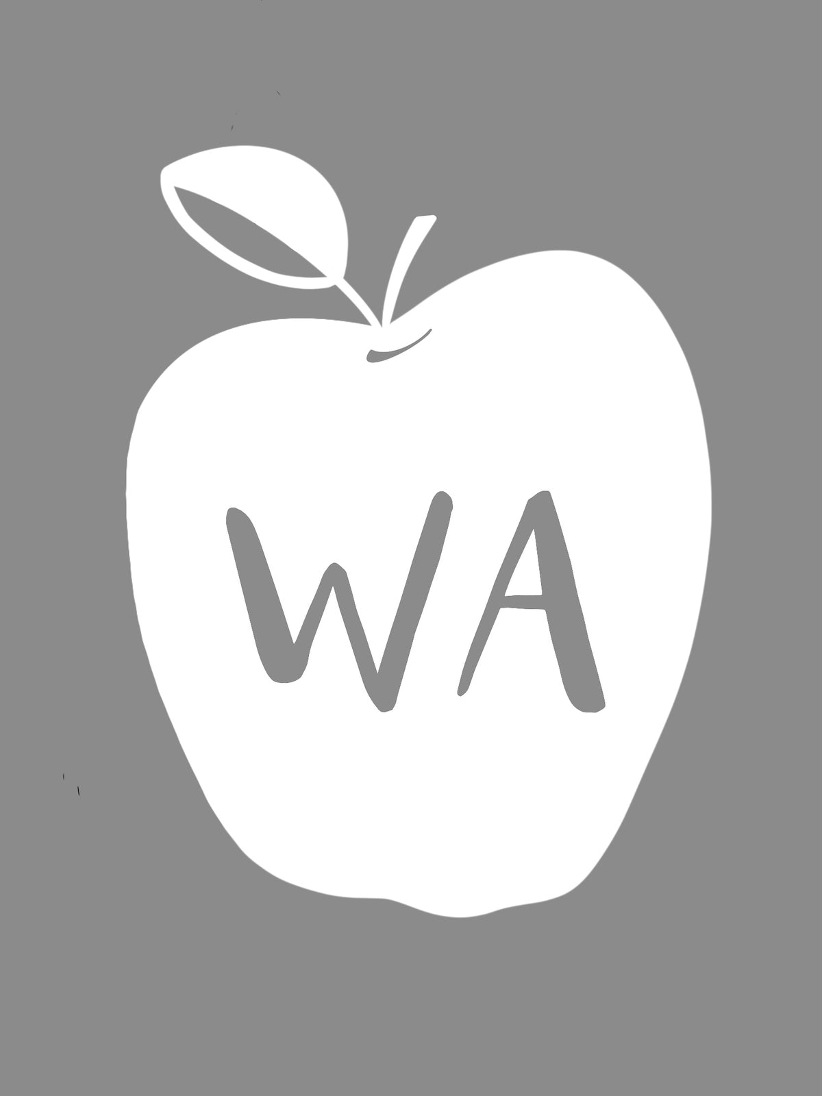 WA Apple Vinyl Car Decal
