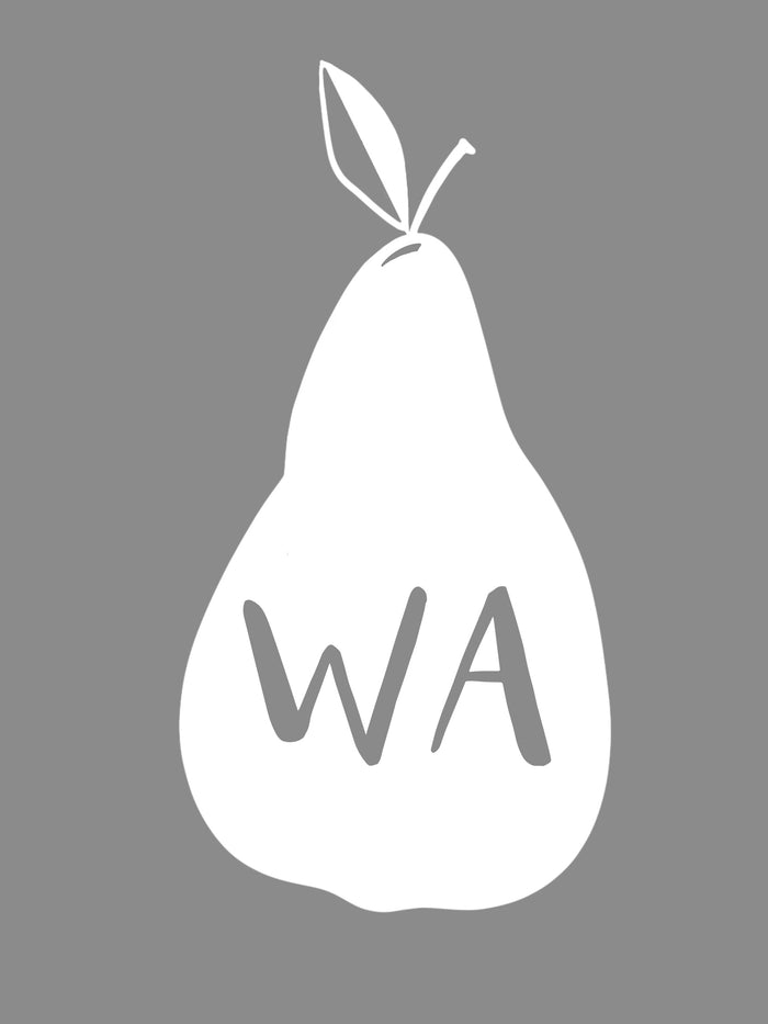 WA Pear Vinyl Car Decal