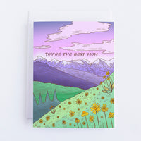 Spring Wildflower Hike Best Mom Mother's Day Greeting Card