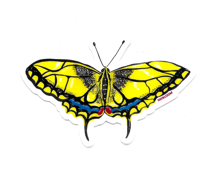 Yellow Swallowtail Butterfly Sticker