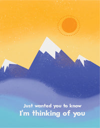 Thinking of You Blue Mountains Greeting Card
